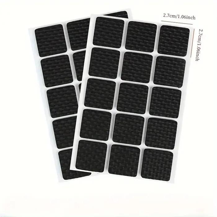 Coussinets de pieds de table et de chaise épais noirs, 30 pièces, résistants aux rayures, silencieux