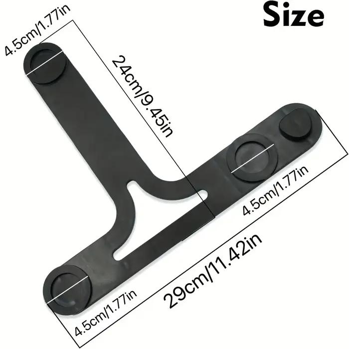 1 plaque coulissante avec patins de protection pour support sécurisé