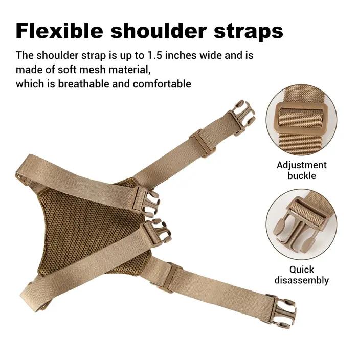 Sac de poitrine tactique avec étui pour pistolet EDC
