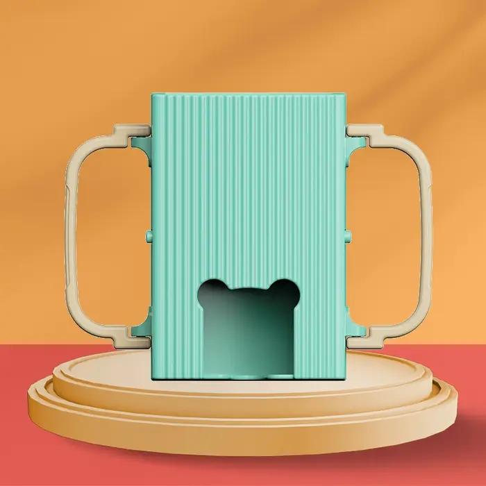Support de boîte à jus réglable pour tout-petits, design anti-etouffement pour nourriture bébé, boîte à jus, porte-gobelet en carton de lait, portable et sécuritaire