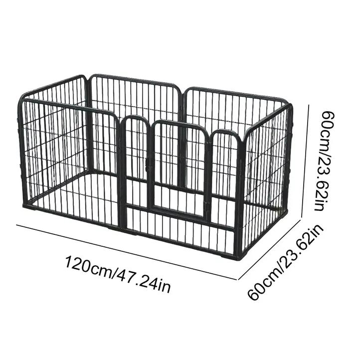 6 panneaux clôture pour chien parc pliable exercice chiot chenil Cage robuste chien exercice clôture