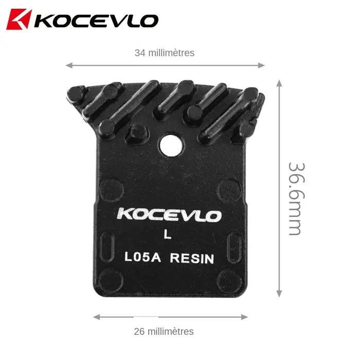 2 paires de plaquettes de frein glacées en résine Kocevlo L05A pour étrier
