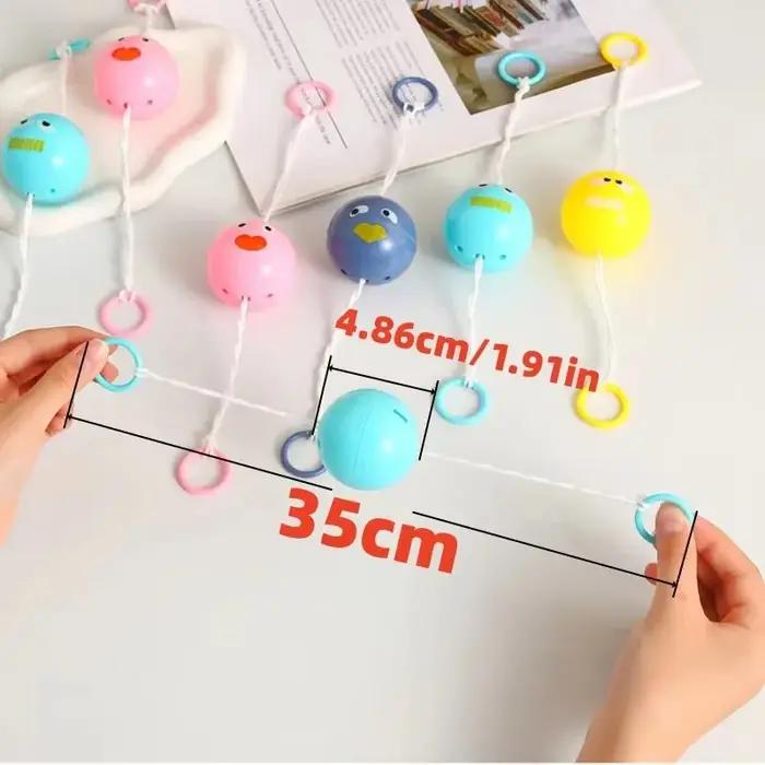 2 pièces, balle lumineuse à sifflet, jouet rotatif à roue à friction pour enfants, puzzle à tirer, j