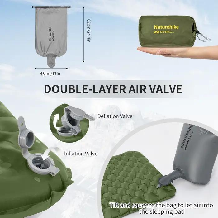Natureifa-Matelas Gonflable Polymères de Camping, Coussin d'Air, Polymères de Voyage, Hiver, Extérie