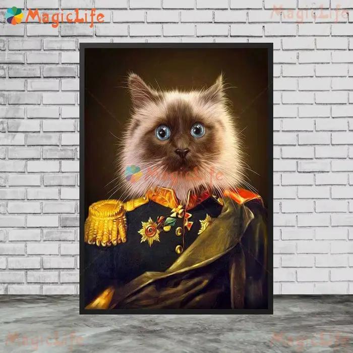 Art mural d'animaux de compagnie impression sur toile moderne sans cadre pour décoration intérieure cadeau occassionnels spéciales