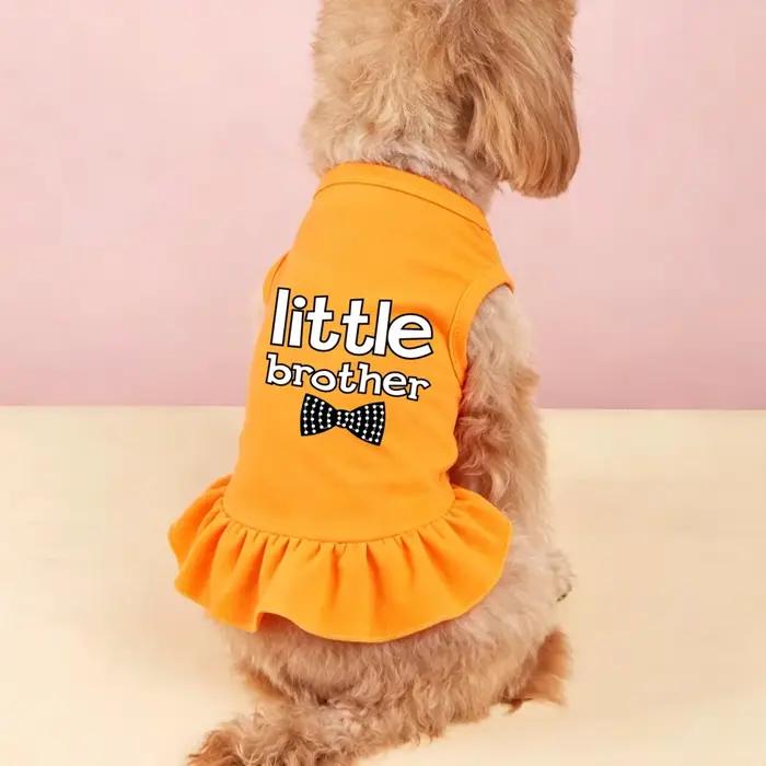 Robe pour chien avec imprimé Little Brother