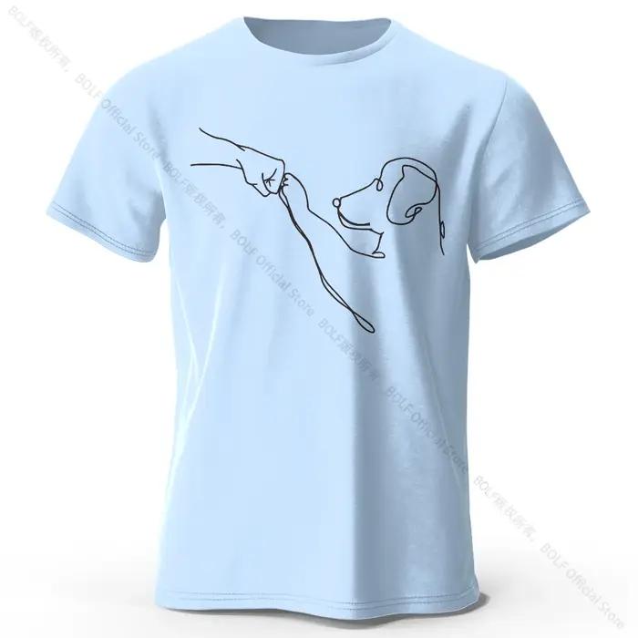 The Dog Friend T-shirt moderne minimaliste 100% coton imprimé