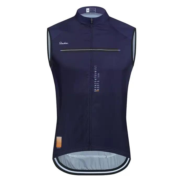 Raudax – Gilet de cyclisme sans manches pour hommes, en maille, maillot de corps, coupe-vent, vêteme