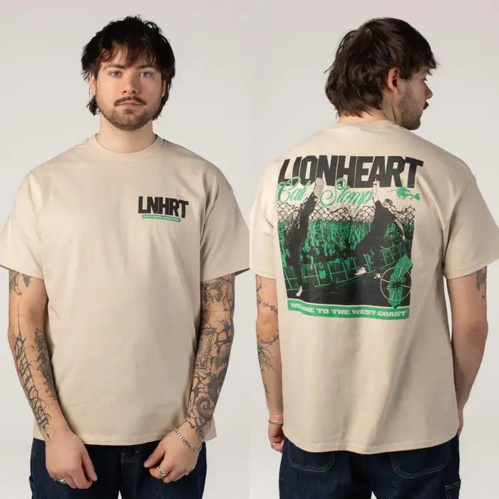 T-shirt en coton et polyester Lionheart style vintage décontracté pour hommes pour toutes les occasions printemps été