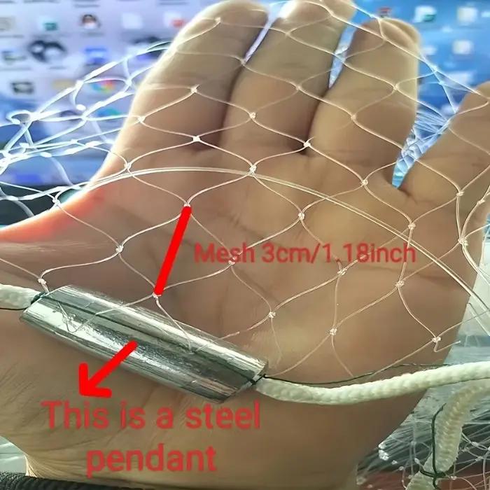 Filet de pêche en nylon robuste pour eau douce et salée haute qualité pour appâts et sorties familiales