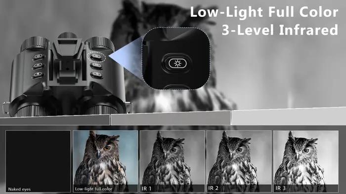 Jumelles vision nocturne Z9158 600m avec batterie lithium - Goggles infrarouges pour chasse de nuit et pêche