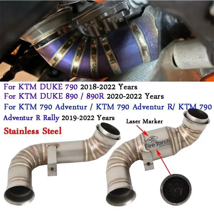 Silencieux d'échappement sans lacet pour Moto, lien central, pour KTM DUKE 790 890 Adventure R Rally