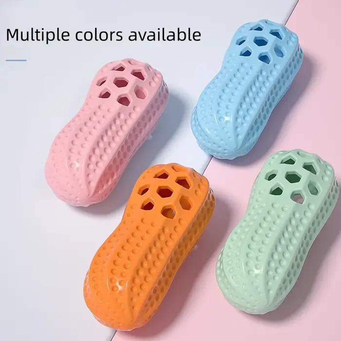 Jouet à mâcher pour chien en TPR durable en forme d'arachide