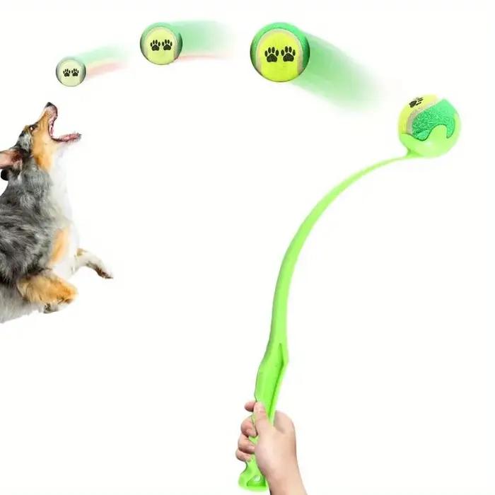 Bâton lanceur de balle de Tennis pour animaux de compagnie-jouet interactif d'entraînement pour chien en plein air
