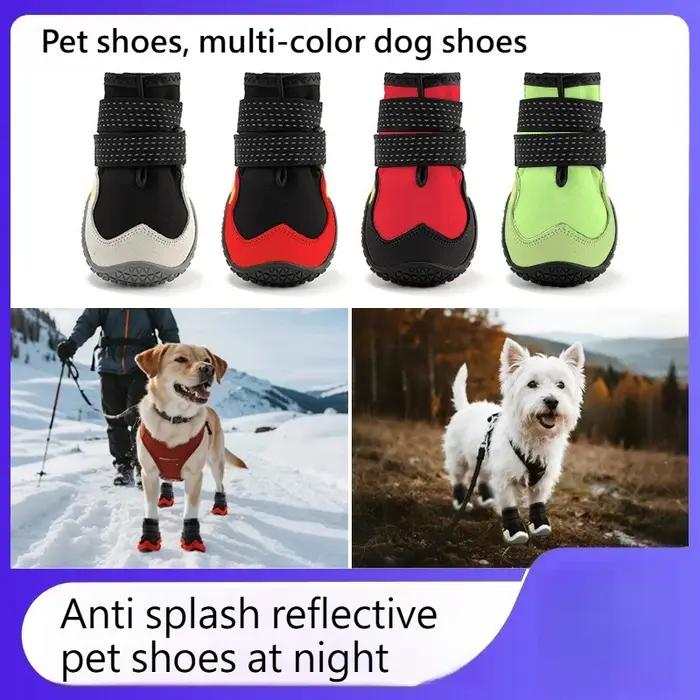 Chaussures pour chien de grand format imperméables et antislip pour randonnées et promenades hivernales occassions spéciales
