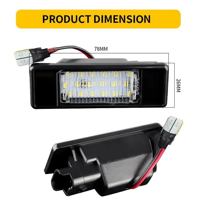 Lampe LED pour plaque d'immatriculation, 2 pièces, pour mercedes-benz Sprinter W906 VITO W639 VIANO