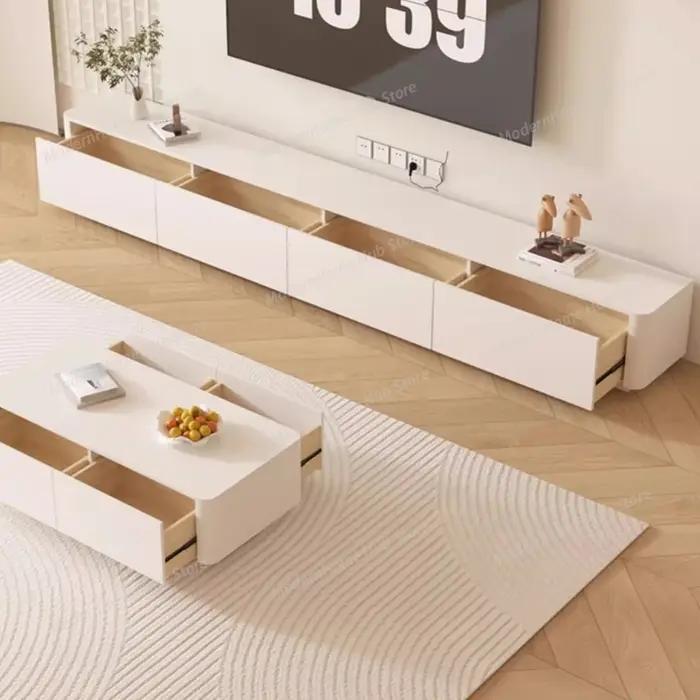 Meuble TV suspendu en bois, meuble de rangement pour salon, meuble TV nordique, petite étagère pour