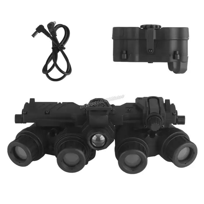 Casque tactique avec jumelles vision nocturne GPNVG 18 factice - Accessoire décoration airsoft et chasse