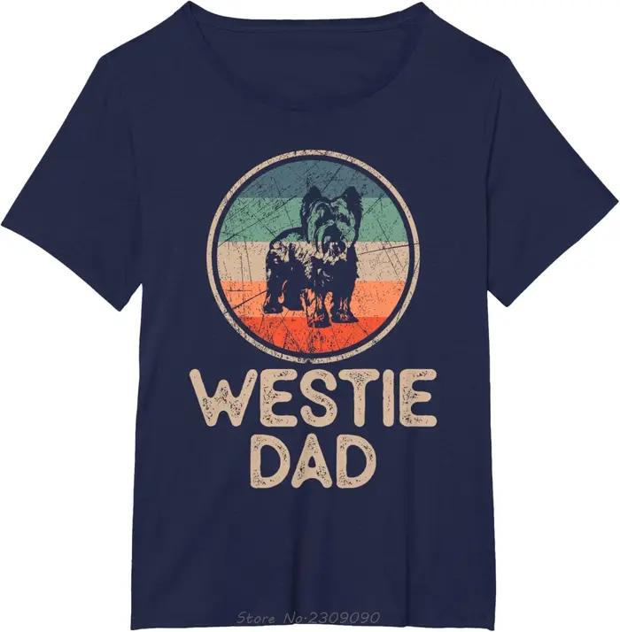 Westie papa chien T-shirt West Highland Terrier