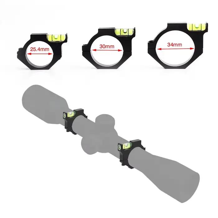 Portée de fusil niveau à bulle adapté 25.4mm/30mm/34mm Tube Dia lunette de visée réticule nivellement vue 11mm 20mm montage sur Rail Picatinny