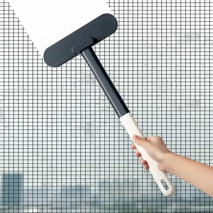 Brosses de fenêtre multifonctionnelles à long manche pour nettoyage humide et sec de vitres, tapis, meubles et murs pour une maison impeccable