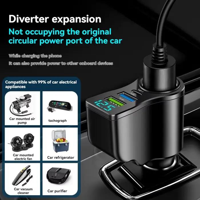Nouveau chargeur de voiture à affichage numérique