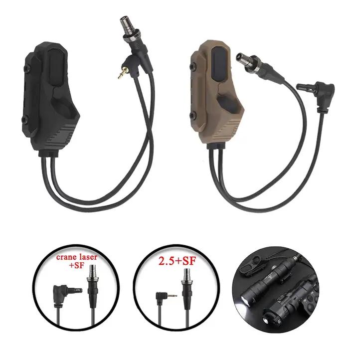 Interrupteur de pression tactique AXON pour lampe torche PEQ NGAL bouton-poussoir SF/2.5/Prises Crane adaptatif pour chasseurs et amoureux de plein air occaions spéciales