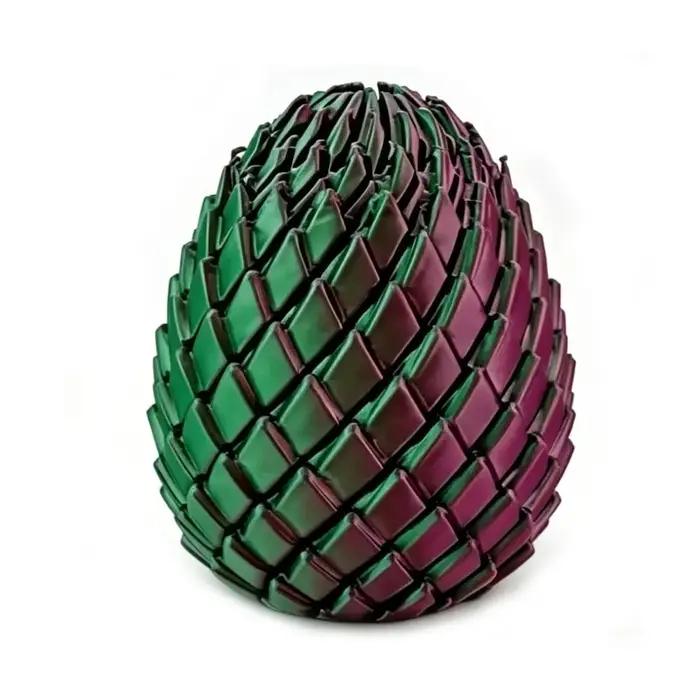 Modèle d'oeuf de dragon imprimé en 3D anti-stress décoratif pour bureau occasion spéciale création imaginative