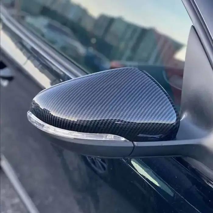 Pour VW GOLF 6 MK6 GTI R GTD 2008-2013 Touran noir/carbone aile latérale rétroviseur couvercle capuc