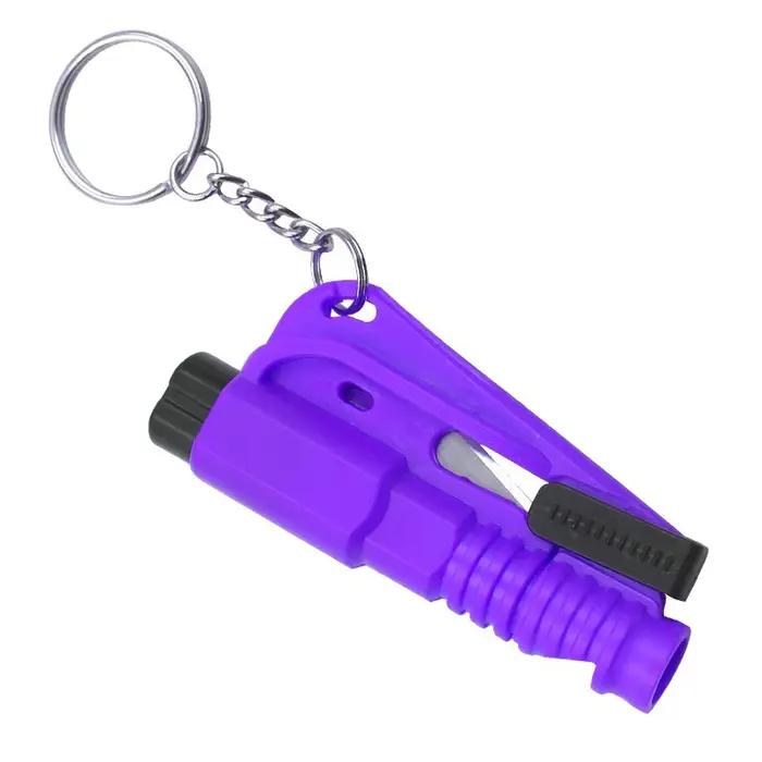 Marteau de sécurité avec sifflet de sauvetage, outil d'évacuation de voiture, coupe-ceinture de sécu