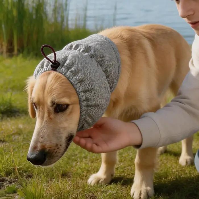 Cache-oreilles élastique réglable et confortable pour chien – Bandeau pour oreilles
