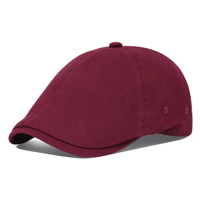 Casquette plate en coton pour homme VOBOOM