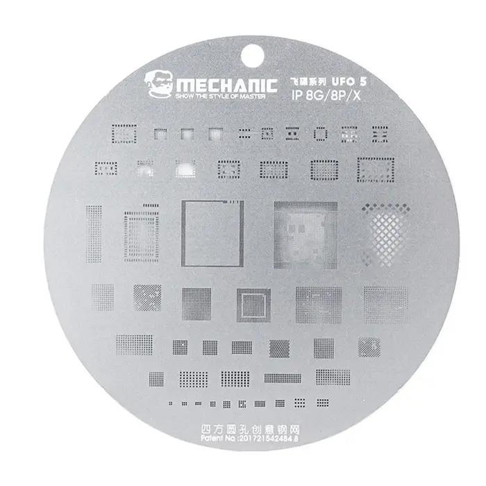 Pochoir de Reballing en Maille d'Acier BGA MECHANIC UFO pour HUAWEI SAMSUNG XIAOMI iPhone 6-16 Pro M