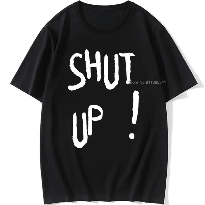 Kpop Kim Tae Hyung t-shirt SHUT UP lettre imprimé t-shirt Hip Hop Streetwear k-pop Harajuku Karea mo
