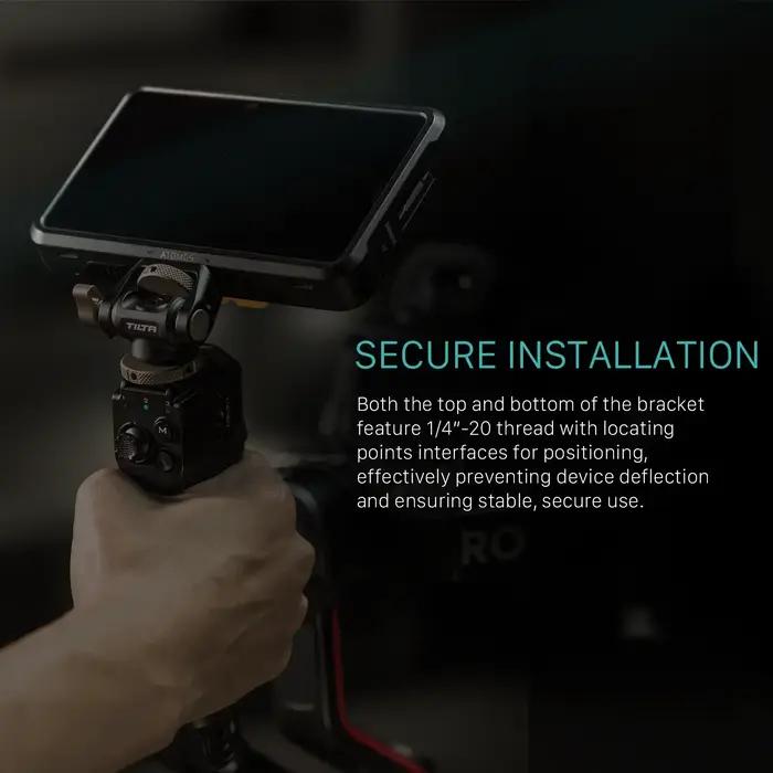 Support de moniteur réglable TILTA à dégagement rapide avec pince de caméra inclinable pour studio photo et vidéo professionnel