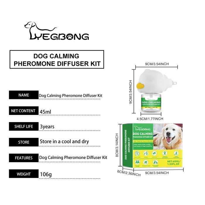 Ensemble de diffuseur de soulagement de l'anxiété pour chien