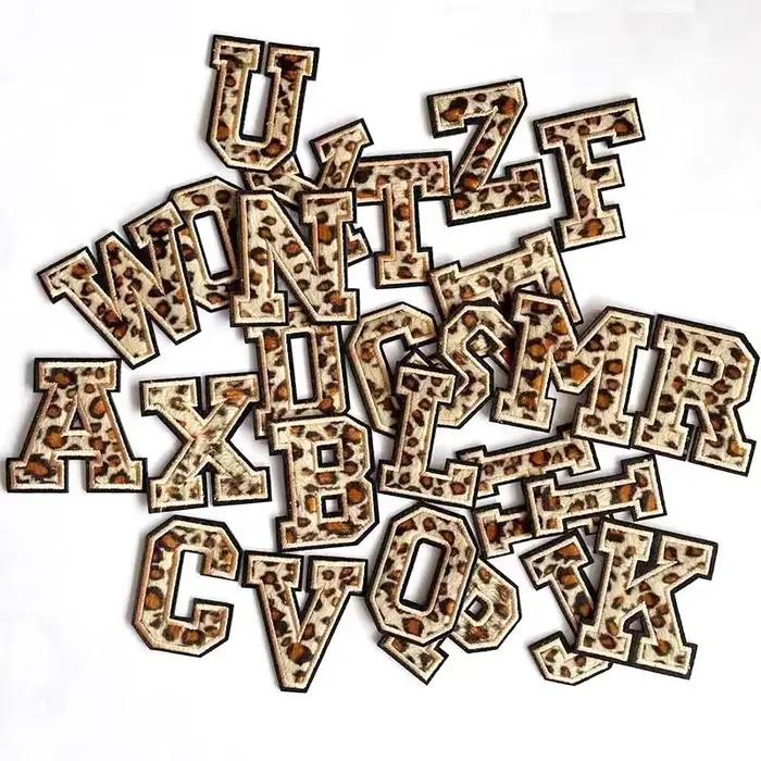 Patchs d'insigne de lettres de l'alphabet anglais A ~ Z