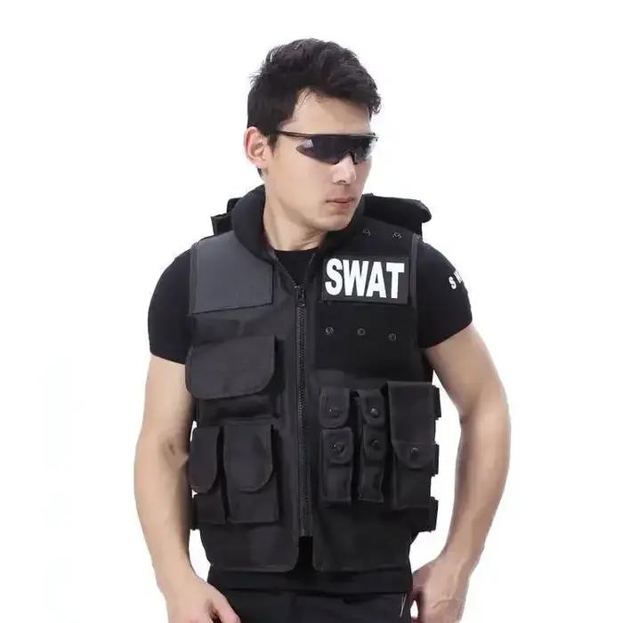 Équipement de protection pour la chasse, DulglaUnisex, Glaçage noir, CS, Paintball, Molle, Randonnée