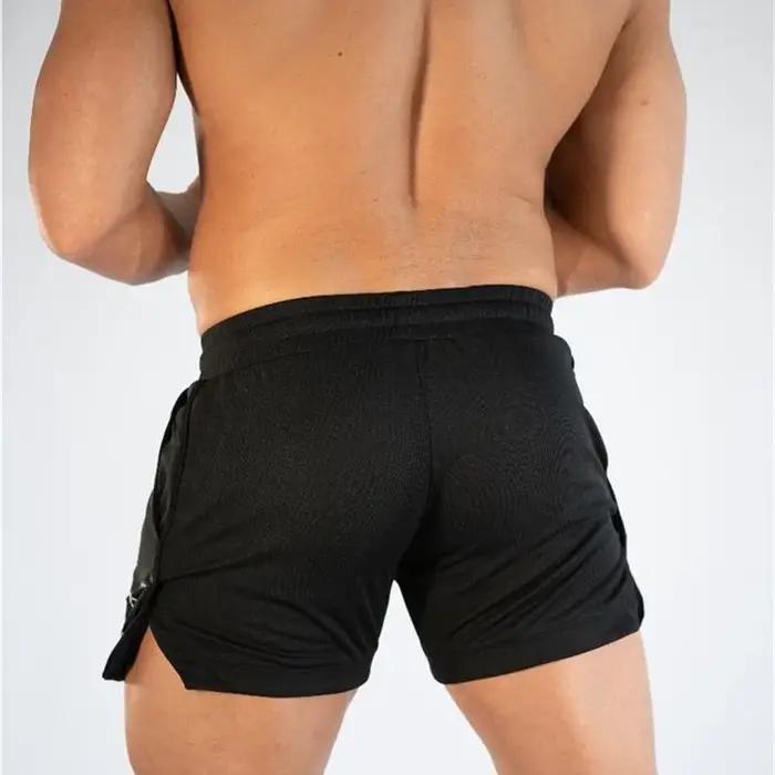 Nouveau short de fitness de course homme vêtements de sport d'été entraînement maille respirante pantalon de plage rapide gymnastique mince