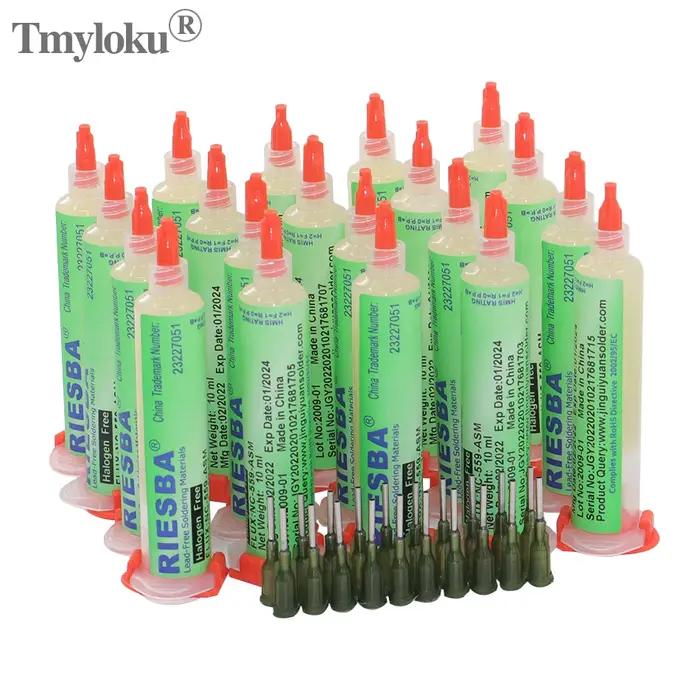 TMYLOKU10pcs RIESBA559 10cc pâte à souder flux NC-559-ASM cylindre d'huile BGA flux de flûte de soud