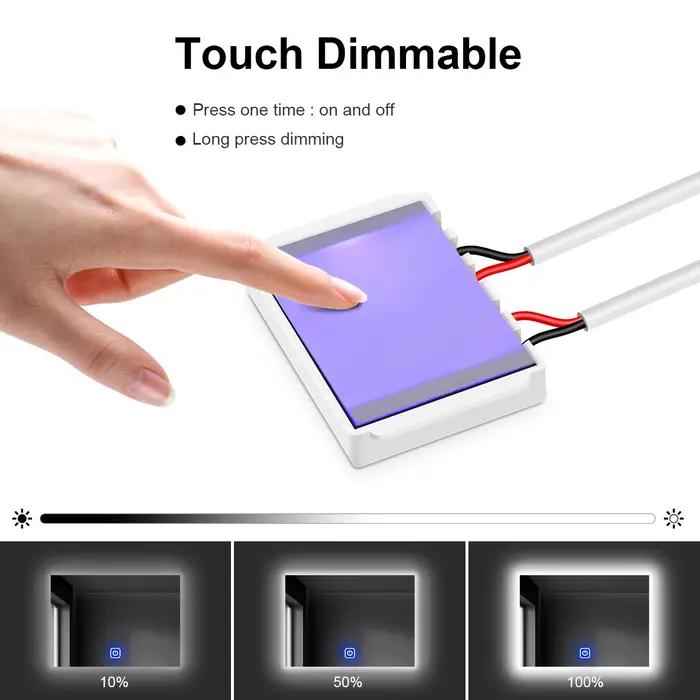 Bande lumineuse LED pour miroir de maquillage de salle de bains, 12V, éclairage de fond pour coiffeu