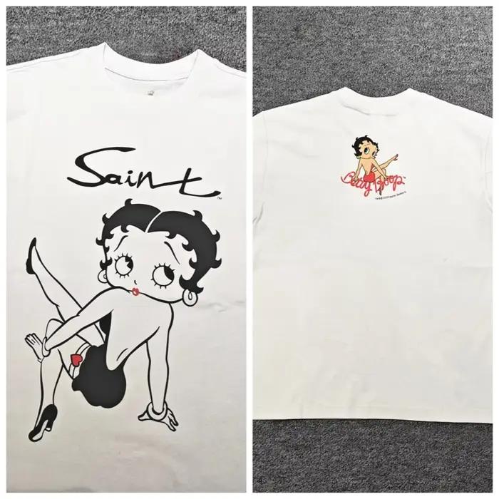 Tshirt unisecede Fashion Saint OF Michael Streetwear Vintage Baggy Oversize imprimé graphique ajustement ample pour femmes occassions spéciales années 80 style vintage
