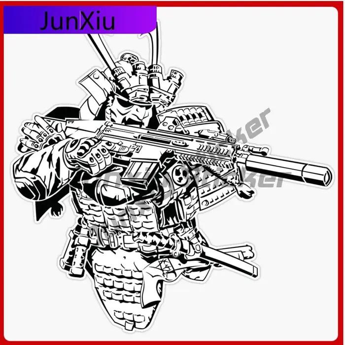 Autocollant en vinyle Oni pour armes de samouraï japonais, autocollant étanche pour voiture, ordinat