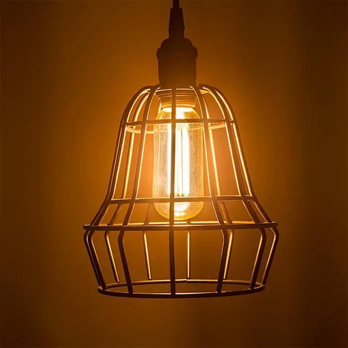 Ampoule Tubulaire à Filament Jaune Chaud pour Lustre, Éclairage Suspendu, Vintage, T45, 6W, 110V, 22