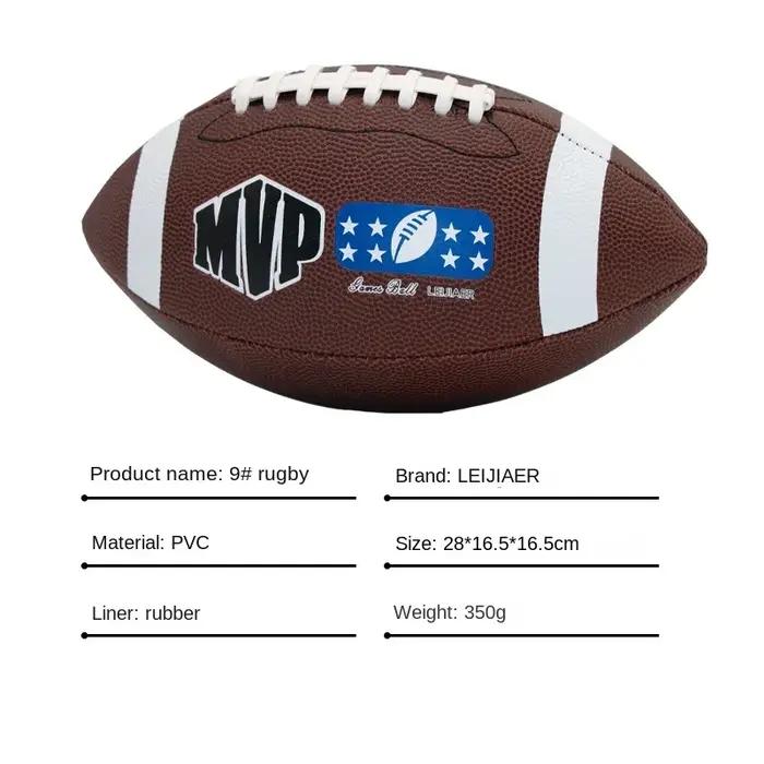 Ballon de Rugby Standard En PVC Cousu à la Machine Pour Joueurs Professionnels et Amateurs Occasions Sportives Transfrontalières