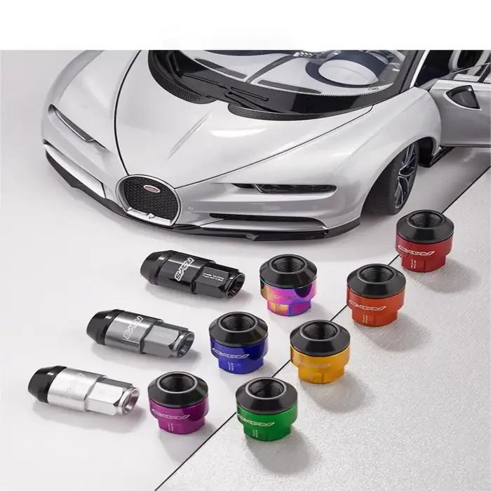 Pièces extérieures en aluminium et fer, accessoires Jdm, rayons de roue de voiture, écrous de roue d
