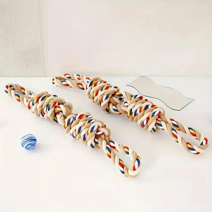 Jouet de corde de nettoyage des dents Durable de 45cm pour chiens-jouets interactifs à mâcher et à jouer pour animaux