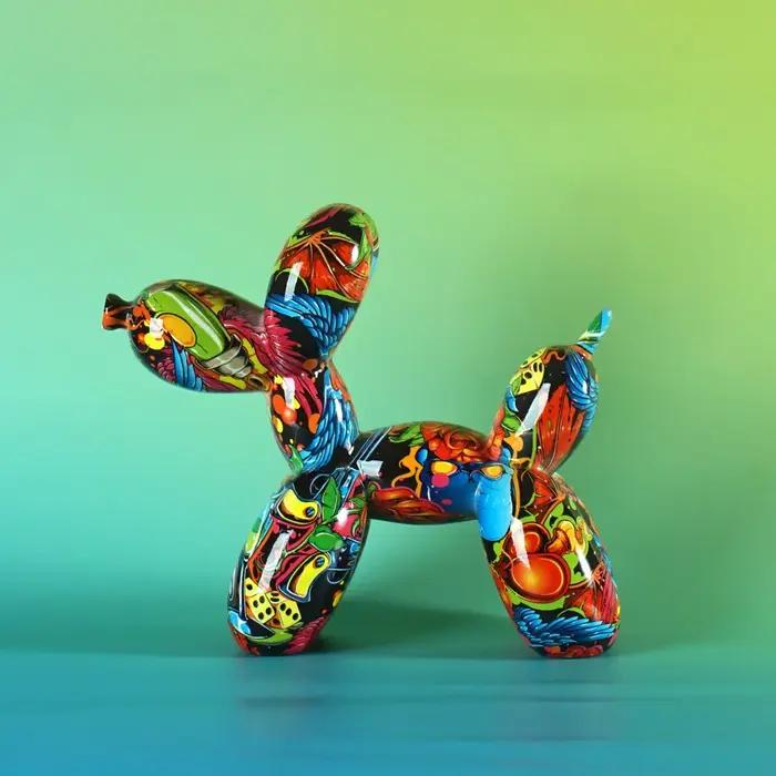 Vilead Pop Art Graffiti ballon chien Sculpture objet peinture