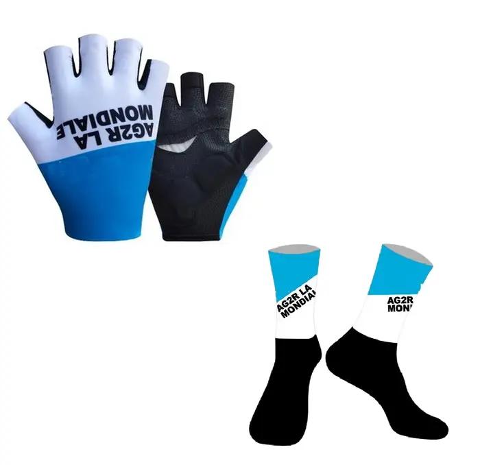 Chaussettes/Gants de cyclisme AG2R CMA CGM TEAM découpés au laser