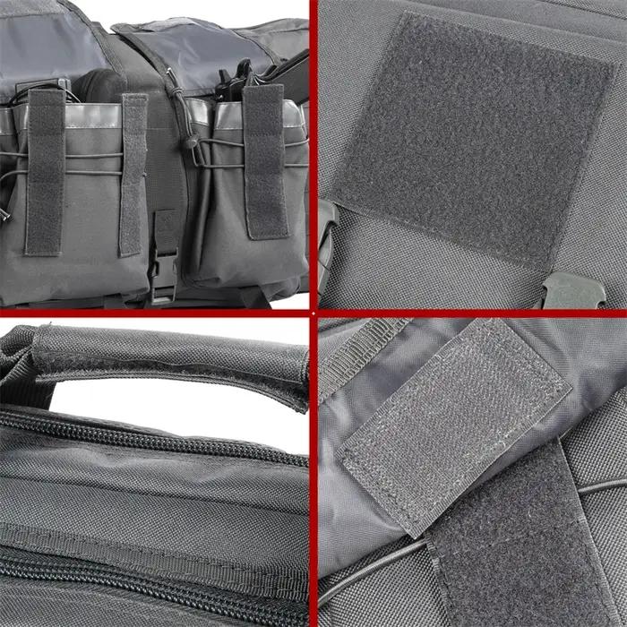 Étui à fusil double molle tactique pour chasse et airsoft, sac à dos transport